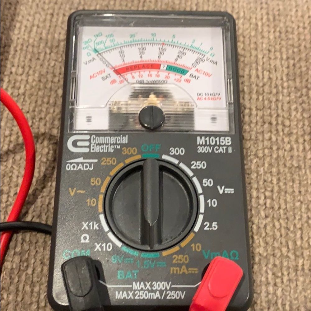 Commercial electric voltmeter 